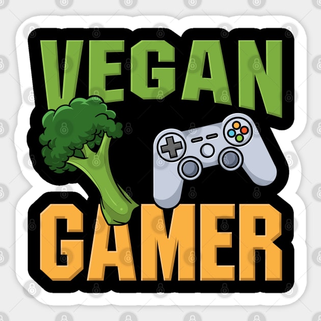 Vegan Gamer Sticker by maxdax